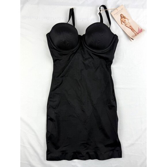 NWT Victoria's Secret Power Figure Cupped Shaping Slip Firm Control Black Size 3 - Picture 2 of 12
